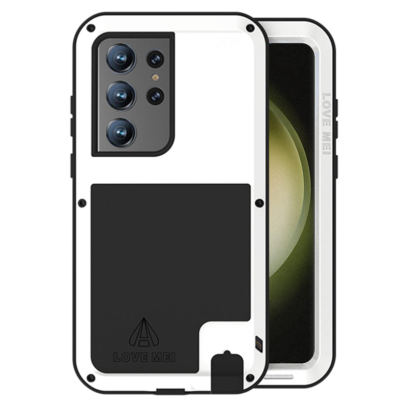 LOVE MEI til Samsung Galaxy S23 Ultra Cell Phone Case Silikone Metal Stødsikkert telefoncover LOVE MEI til Samsung Galaxy S23 Ultra Cell Phone Case Silikone Metal Stødsikkert telefoncover